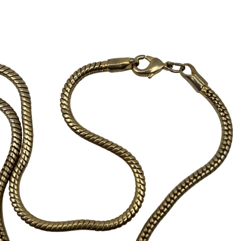 Gold Tone Bee Pendant Necklace Pave Crystal Black Stones Statement 24" LOOK - Picture 9 of 13